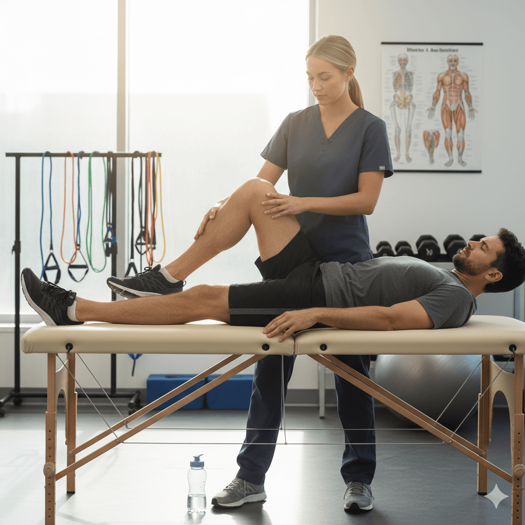 Professionelle Physiotherapie-Behandlung